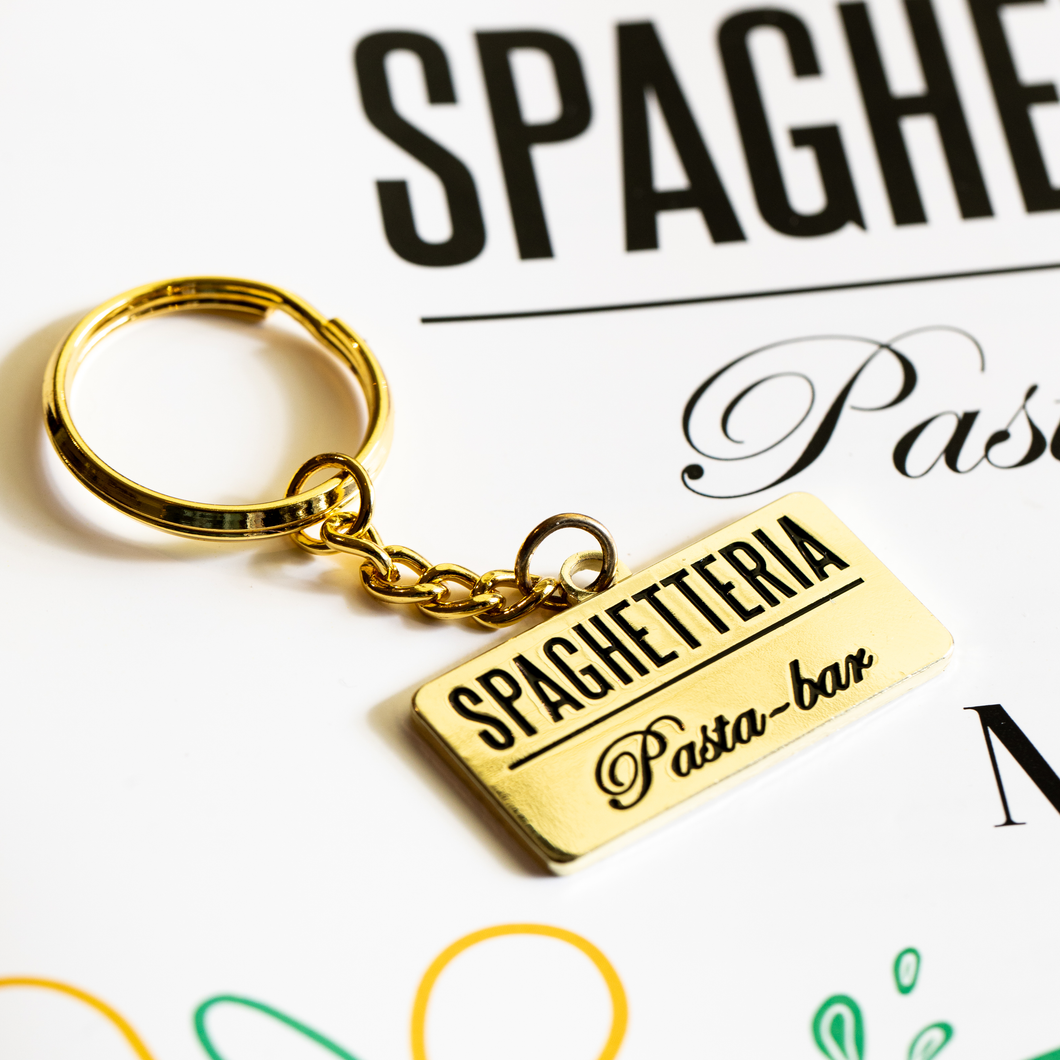 Spaghetti-Schlüsselanhänger